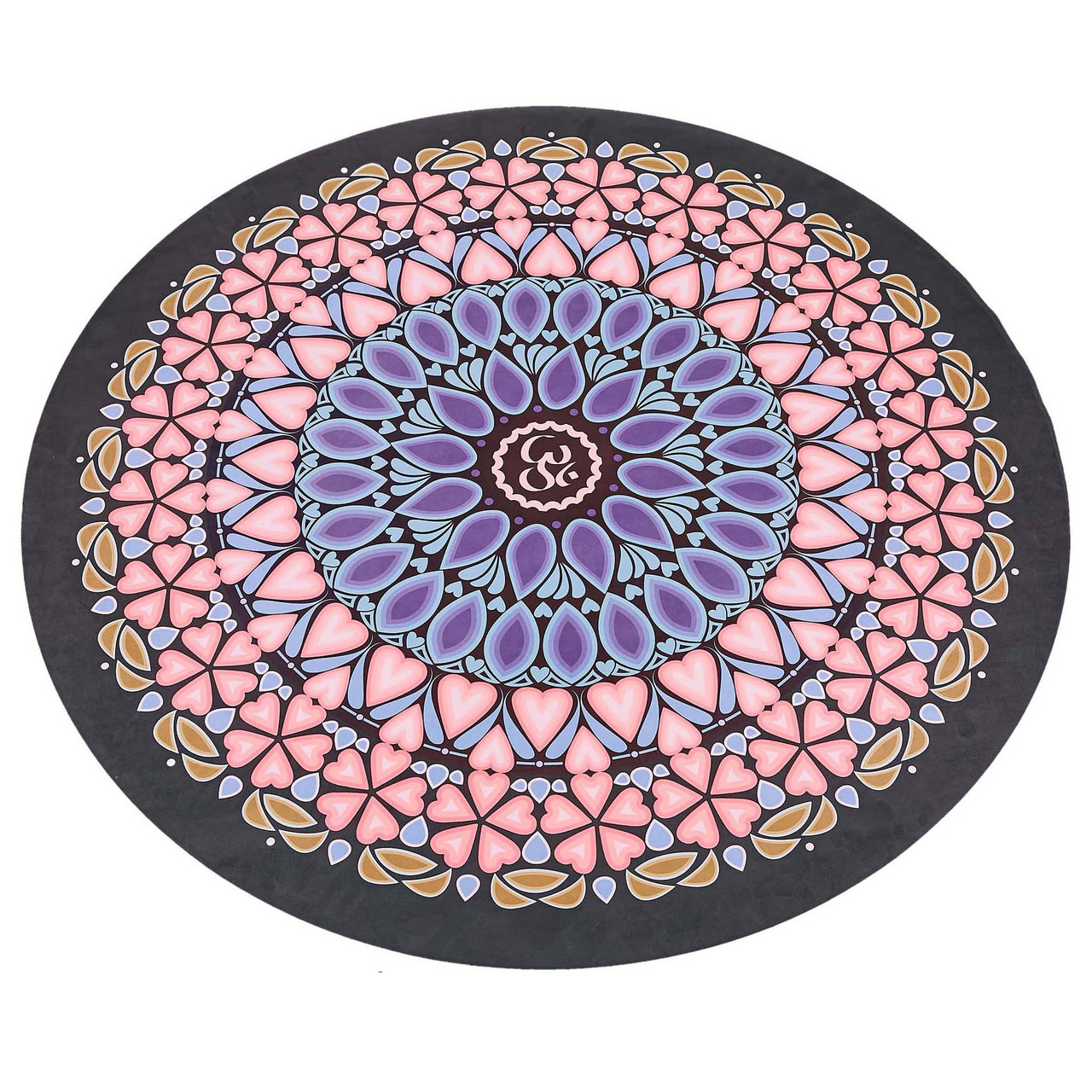 Килимок для йоги замшевий Record діаметр-150см х 3мм з унікальним принтом Шовковий Шлях, фото 1