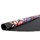 Килимок для йоги замшевий Record діаметр-150см х 3мм з унікальним принтом Шовковий Шлях, фото 3