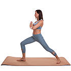 Килимок для йоги SP-Sport 183x61x0,6 см пробковий каучуковий, фото 7