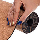 Килимок для йоги пробковий Record 183x61x0,4 см із східним принтом символів, фото 5