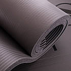 Килимок для фітнесу та йоги Zelart, 183x61x1.5см, професійний гіпоалергенний ., фото 4