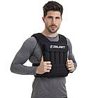 Жилет обтяжувач з регульованою вагою Zelart Weigth Vest 2-20кг для тренування витривалості, фото 3