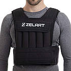 Жилет обтяжувач з регульованою вагою Zelart Weigth Vest 2-20кг для тренування витривалості, фото 6