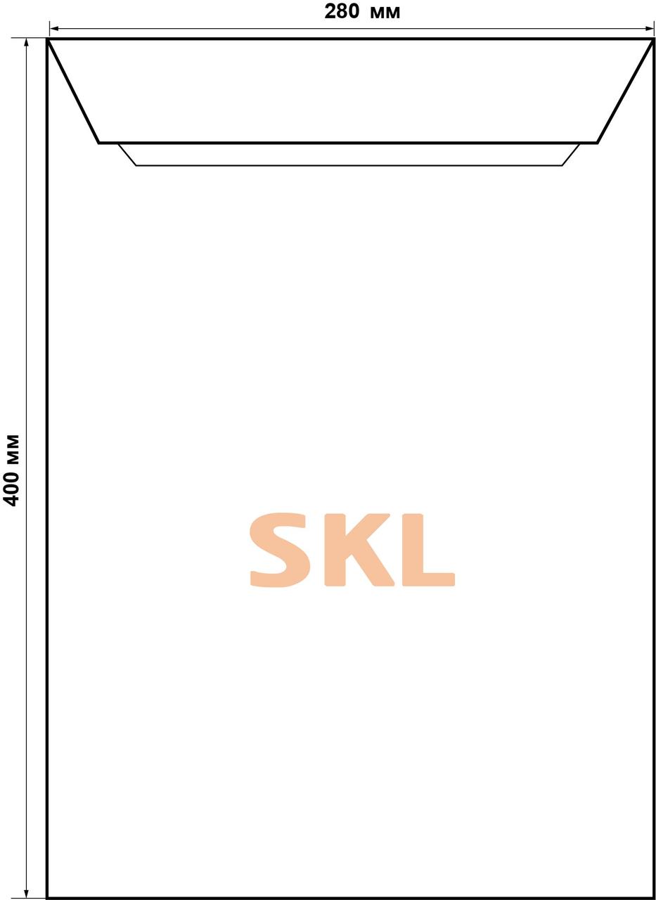Поштовий конверт Е4 SKL, 280 х 400 мм, білий, 100 г/кв.м, от 1 шт