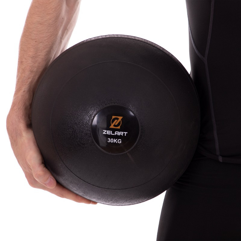 М'яч медичний слембол  Zelart Slam Ball 30 кг d 29,8 см для кросфіту та фітнесу