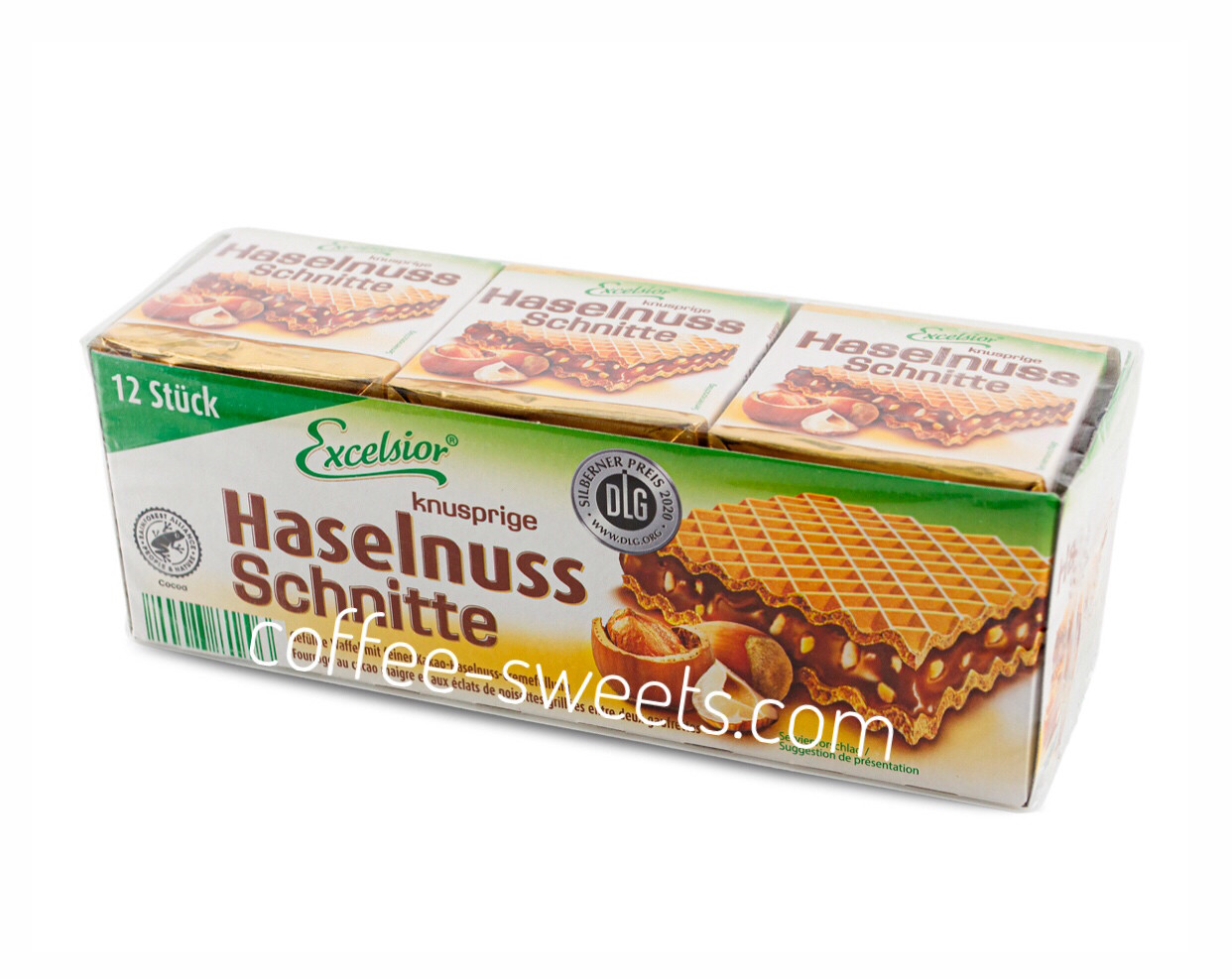 Вафлі Excelsior Haselnuss Schnitte зі смаком фундука (250 Г)