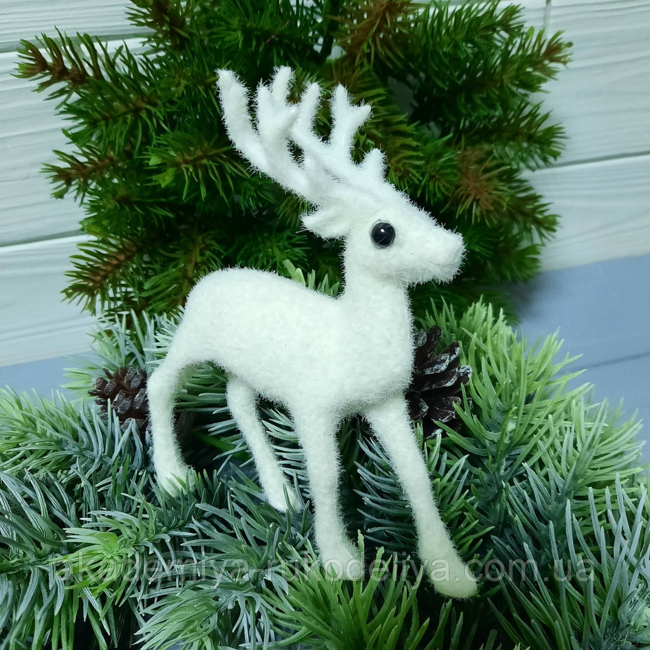 Олень висота 13 см, довжина 11, фото 1