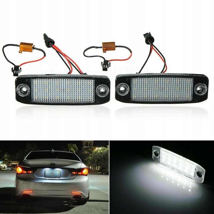 Штатна світлодіодна LED підсвітка номера 925013S100 Hyundai Kona Sonata VI Tucson i40 CW Kia Sportage
