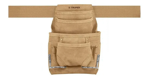 Truper POHE-12C Шкіряний пояс для інструментів 12 відділень для монтажника, електрика, столяра