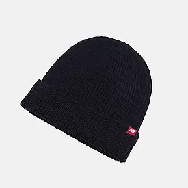 Шапка чоловіча тепла молодіжна оригінальна демісезонна NB winter watchman beanie чорного кольору