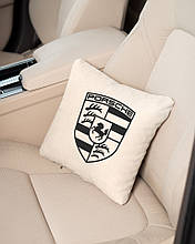 Автомобільна Подушка "Porsche" флок