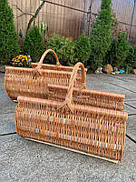 Кошик довгий на квіти ⁇ кошик із лози місткий ⁇ сплетений кошик на дрова