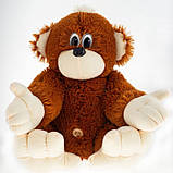 Іграшка плюшева Мавпочка 55 см. М'які пухнасті іграшки для дітей М'які іграшки мультгерої Коричневий, фото 2