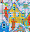 Набір для вишивання за нанесеною на канву схемою "Street snow (1)". AIDA 14CT printed, 28*27 см, фото 5