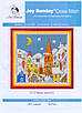 Набір для вишивання за нанесеною на канву схемою "Street snow (1)". AIDA 14CT printed, 28*27 см, фото 2