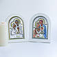 Ікона Свята Сімейство арка біла з кольоровою емаллю, фото 2