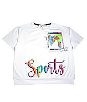 Красива футболка для дівчинки "Tik-tok" (від 5 до 8 років) - арт.1447607371