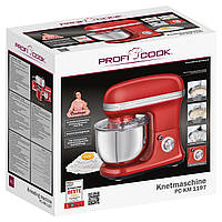 Планетарный миксер тестомес Profi Cook PC-KM 1197 Red