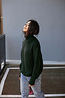 Класичний жіночий в'язаний светр S070 (42–48р) в кольорах, фото 10