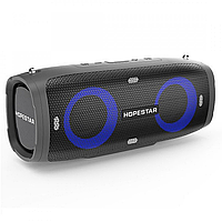 Портативна бездротова Bluetooth колонка Hopestar Original A6 PARTY SUPPER BASS Black чорна Speaker 35 Вт.