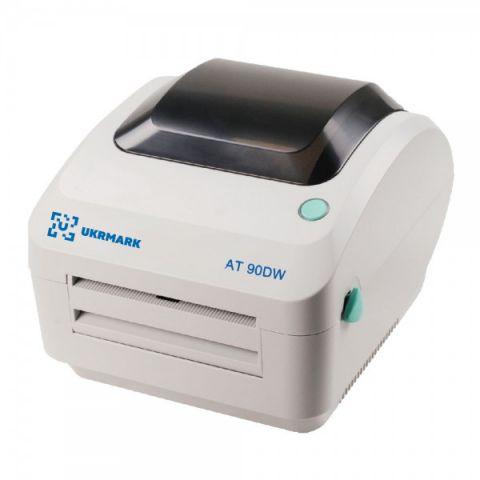 Настільний принтер етикеток, QR і штрих-кодів UKRMARK AT 90DW/USB. Принтер прямого термопереносу.