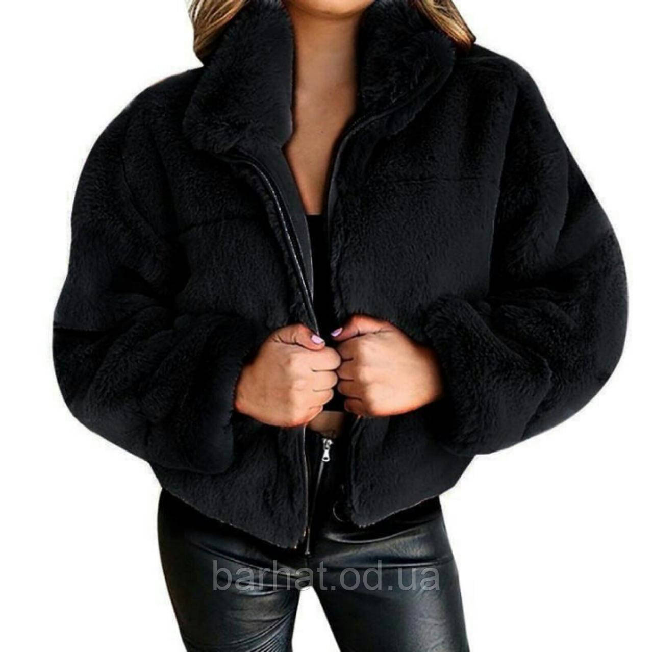 Модная женская тёплая шубка из из искусственного меха на подкладке норма и батал - фото 5 - id-p1506709251