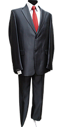 Чоловічий костюм West-Fashion модель 0127 синьо-сірий