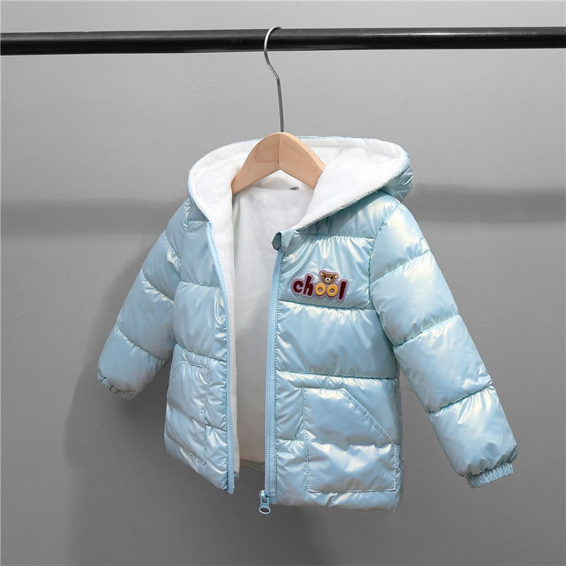 Стильная голубая куртка для девочки Теплая детская куртка на осень Размеры: 90-110 110 - фото 1 - id-p1506716287