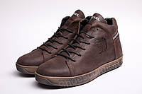 Мужские зимние ботинки Diesel Pirate Brown из натуральной кожи размер 45 (29,5 см)