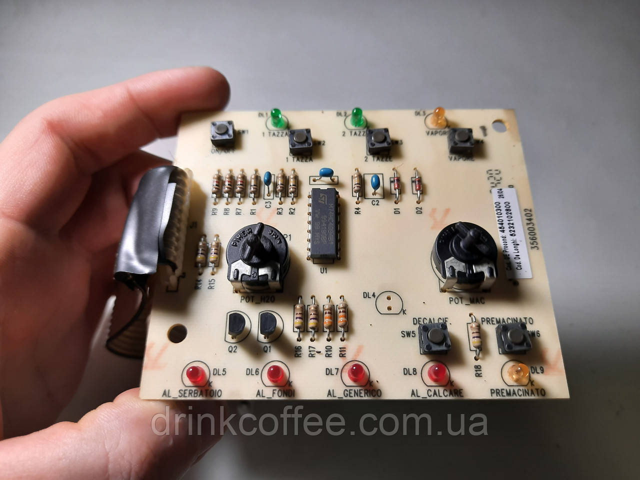 Плата управління для кавоварки DeLonghi EAM 3300 Magnifica Rapid Cappuccino Cod: 5232102800 б/у