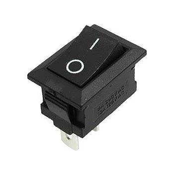 Перемикач KCD-1, ON-OFF, 2pin, 6A, 220 V, чорний, фото 1