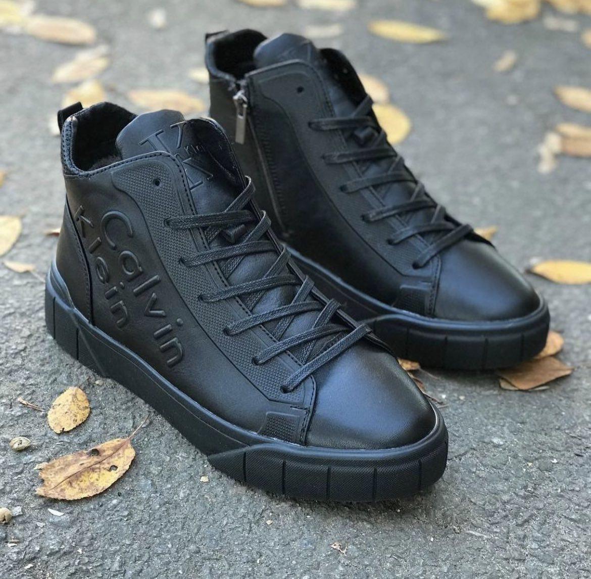 Шкіряні чоловічі зимові черевики CK model-CK10