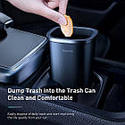 Автомобільний контейнер для сміття Baseus Car Trash Can Black, фото 3