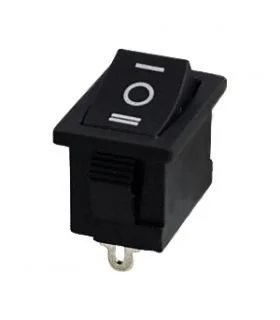 Перемикач KCD-1, ON-OFF-ON TCOM, 3pin, 6A, 220 V, чорний, фото 1