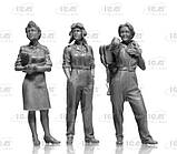 Пластикова модель 1/32 ICM 32108 Жінки-пілоти на службі ВПС США (1943-1945) (3 фігури), фото 4