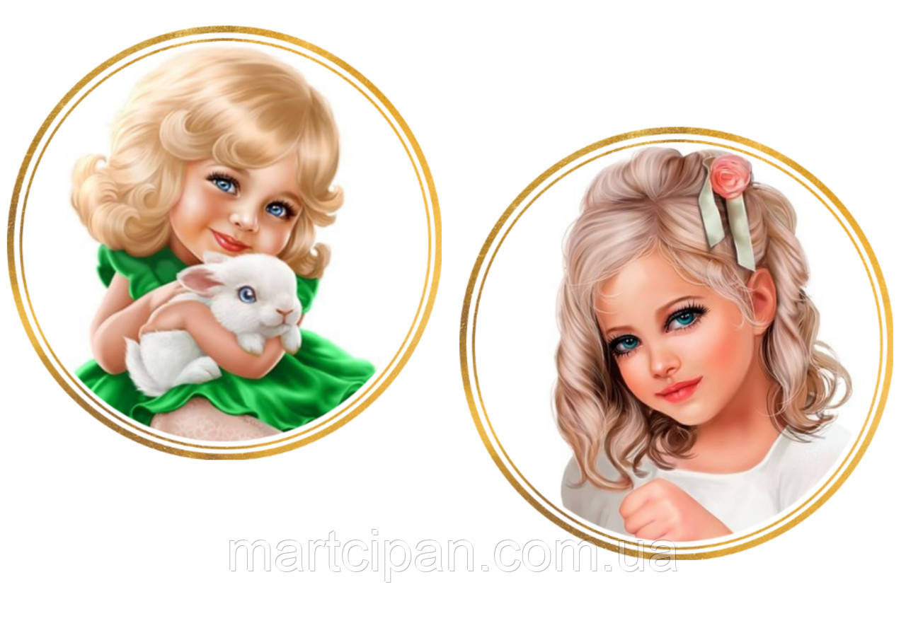 Дівчина в келиху Мартіні вафельна картинка, фото 1