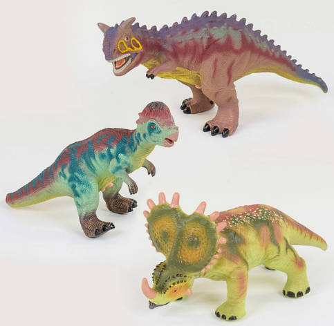 Великий гумовий динозавр зі звуковими ефектами, фото 1