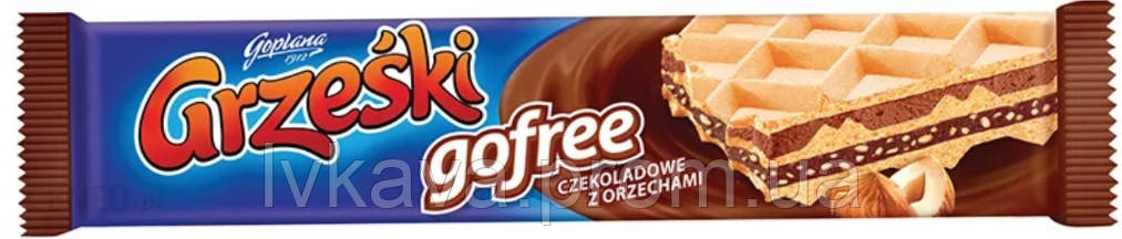 Шоколадные вафли Grzeski gofree Goplana, 33 гр (ID#1506771187), цена ...