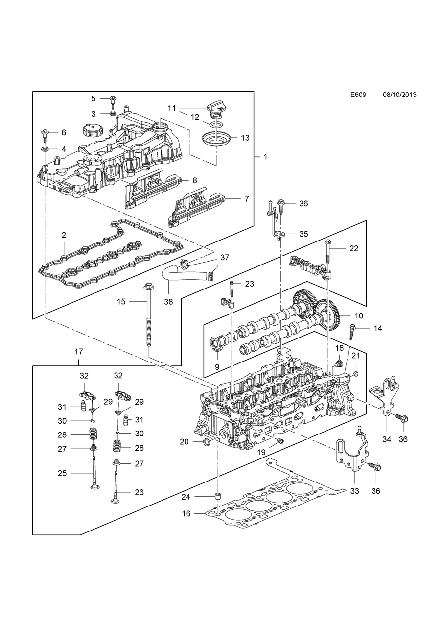 Сухарик клапана GM 55591403 B16DTC B16DTE B16DTH B16DTJ B16DTL B16DTN B16DTU B16DTR A16DTH OPEL Astra-J/K