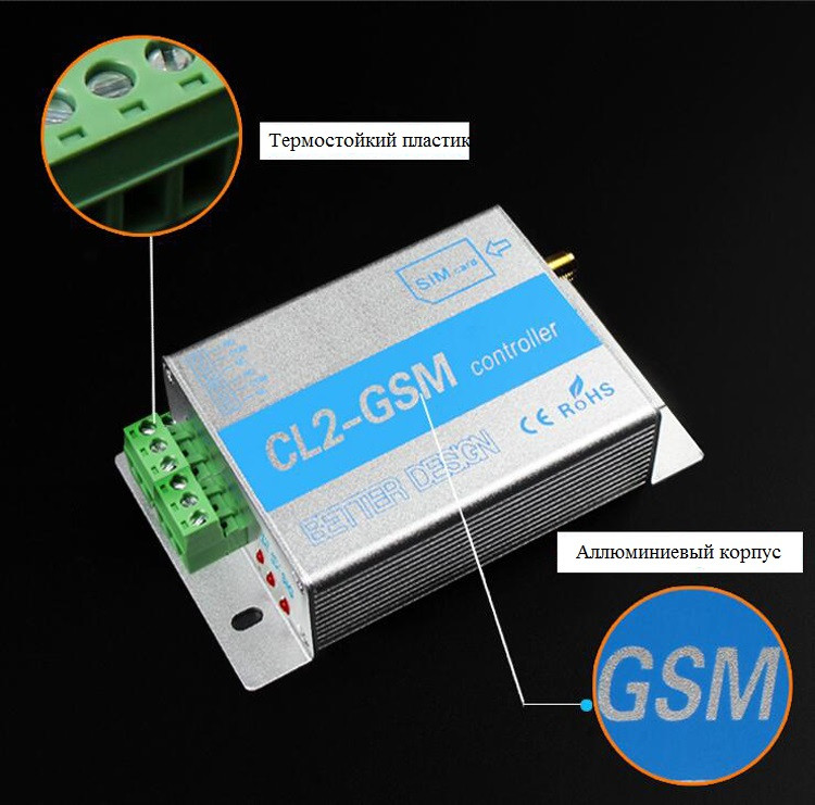 Двухканальное GSM реле на 220 В (9-12 В) CL2-GSM: продажа, цена в Киеве ...