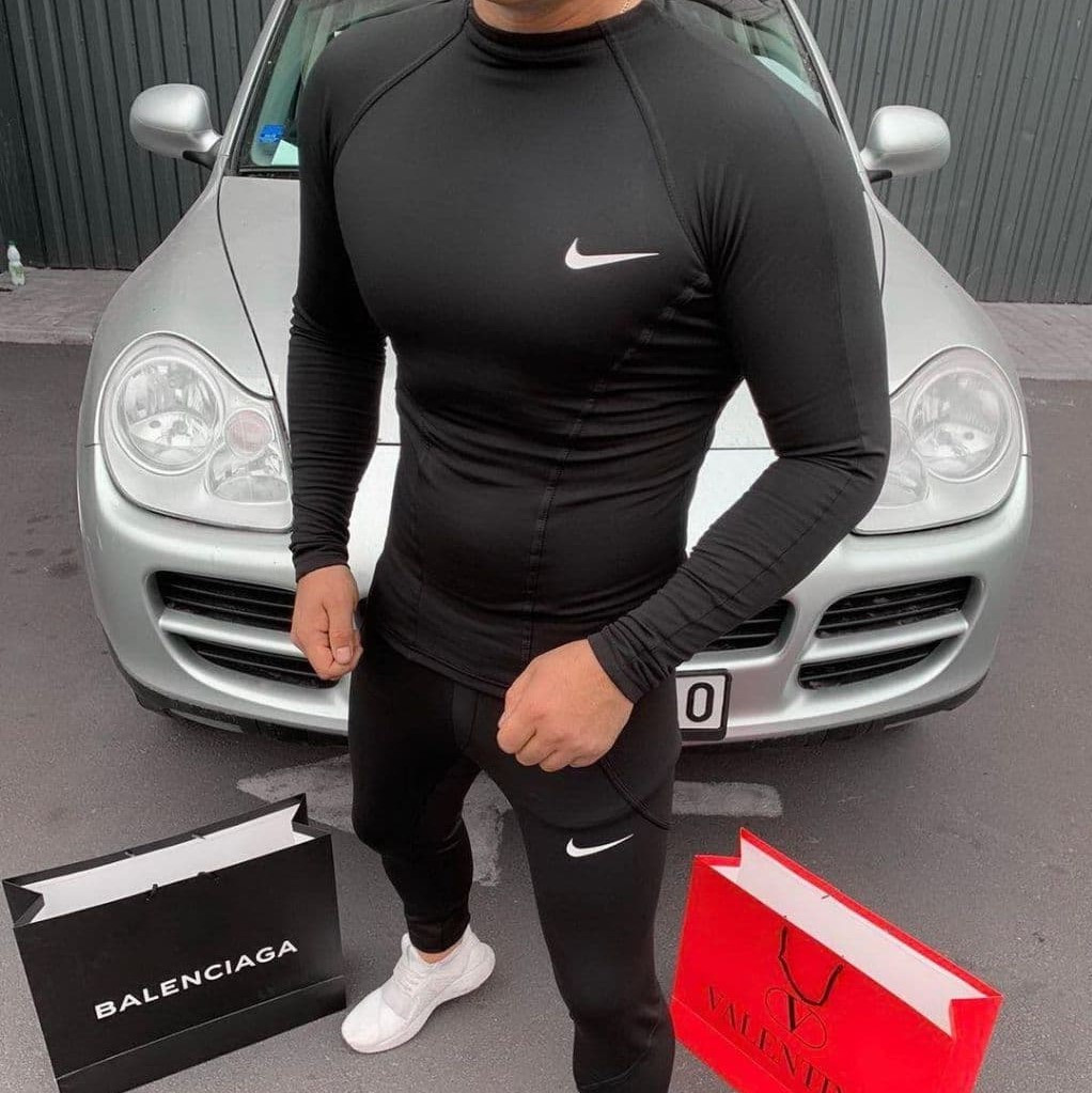 Мужское термобелье Nike черное Найк (ID#1506800047), цена: 679 ₴, купить наProm.ua