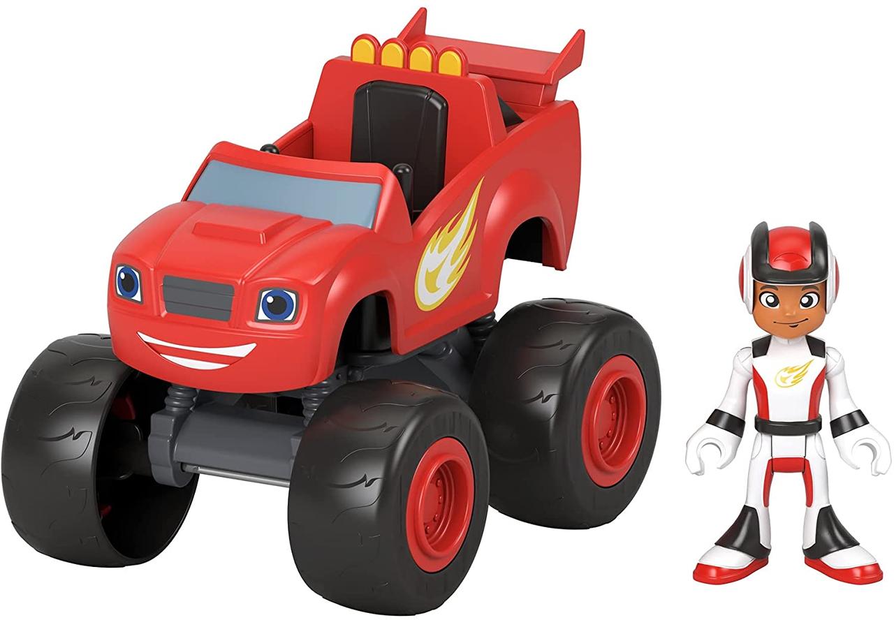 Машинка Вспиш і чудо машини з фігуркою Ей-Джей Fisher-Price Blaze & Monster Machines Blaze & AJ GYD17