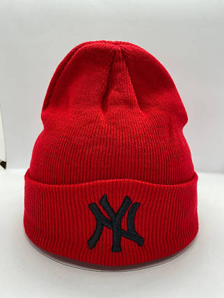 Шапка New York Yankees NY MLB Червона з Чорним Лого, фото 1