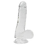 Прозорий фаллоїмітатор Alive Jelly Dildo Pepito, фото 3