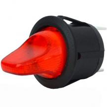 Перемикач-тумблер MRS-103-9H ON-OFF-ON TCOM, 3pin, 6A, 220 V, червоний, фото 1