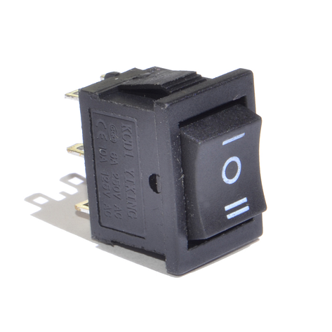 Перемикач MRS-203-3 ON-OFF-ON TCOM, 6pin, 3A, 220 V, чорний, фото 1