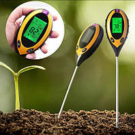 Анализатор почвы 4в1 измеритель соли, pH, температуры, освещения AMT-300
