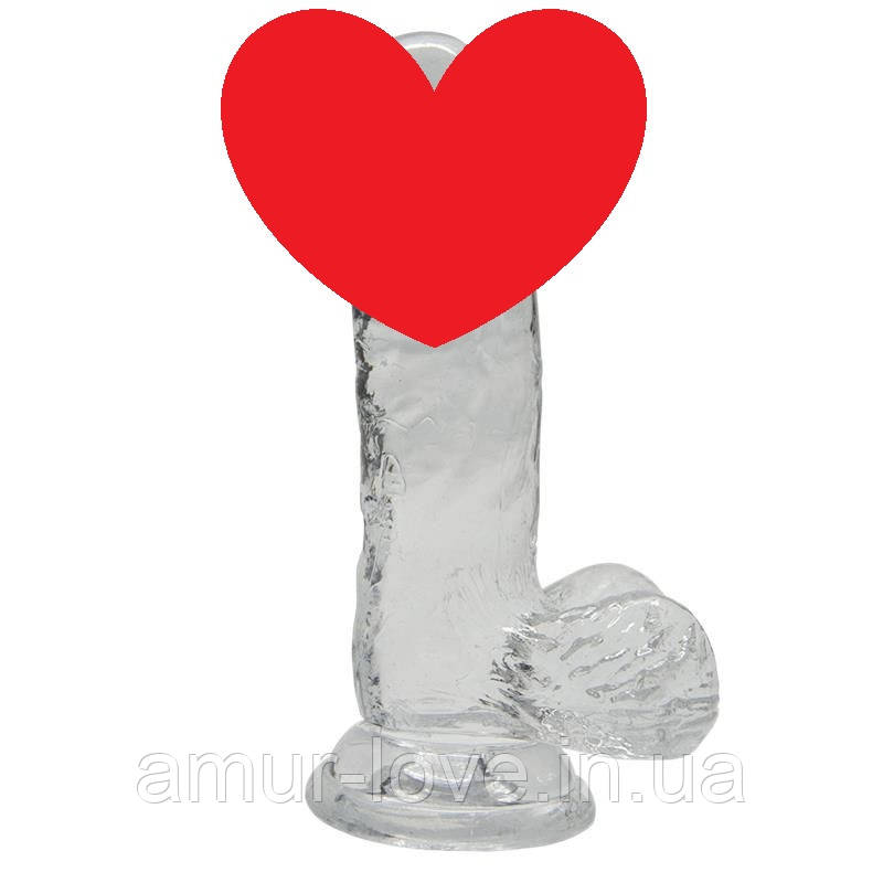 Прозорий фаллоїмітатор Alive Jelly Dildo Rider