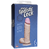 Фалоїмітатор Doc Johnson The Realistic Cock 6 inch White — ULTRASKYN, Vack-U-Lock, фото 5