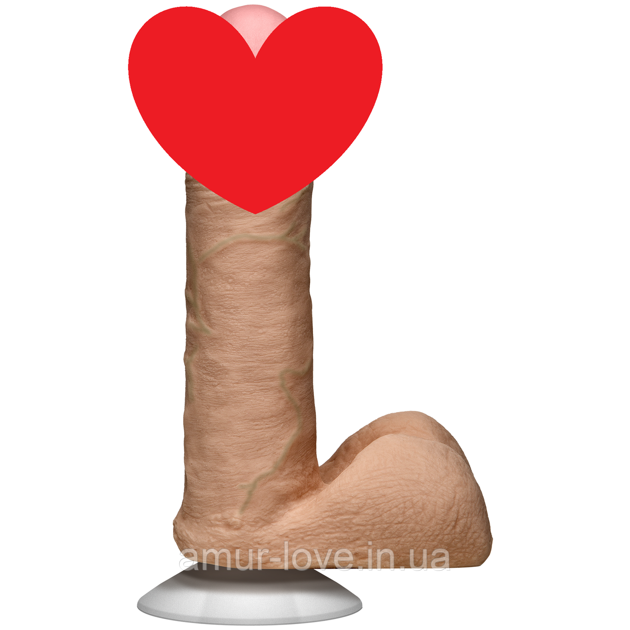 Фалоїмітатор Doc Johnson The Realistic Cock 6 inch White — ULTRASKYN, Vack-U-Lock
